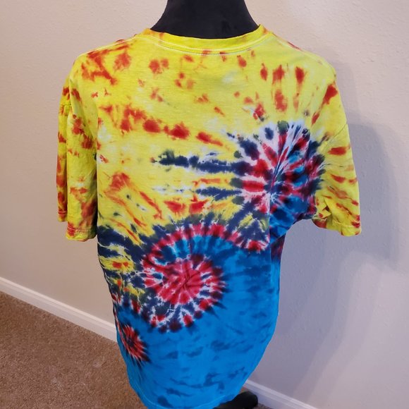 Tie Dye Boho Bohemia short sleeve T-shirt 100% cotton size L. - Picture 6 of 11